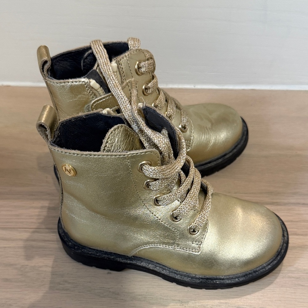 Naturino Shiny Gold Kids Boots